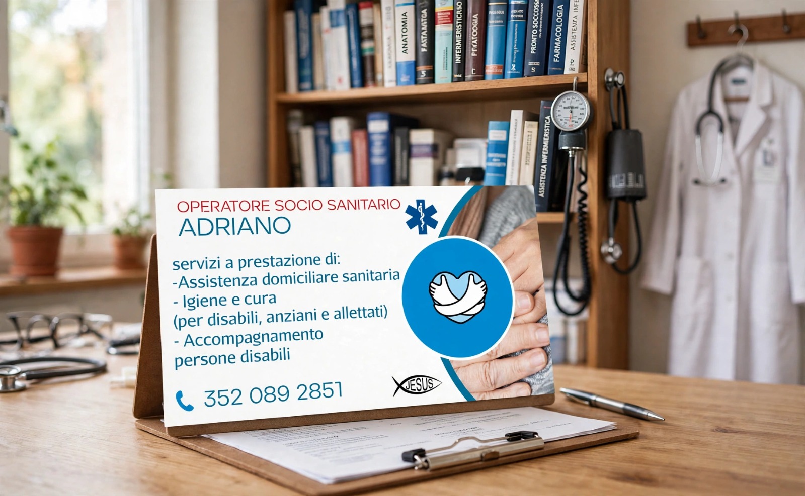 Biglietto da visita di Adriano Vona